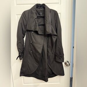 Mackage Charcoal Black Women's Trench Coat